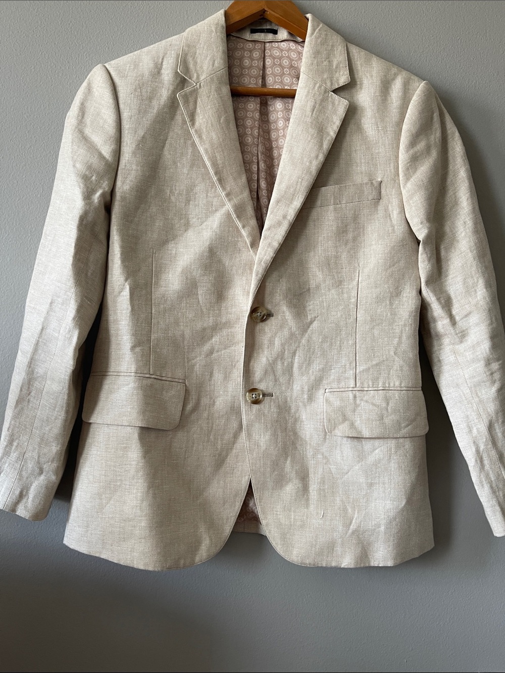 100% Linen Abercrombie & Fitch Light Sand Blazer